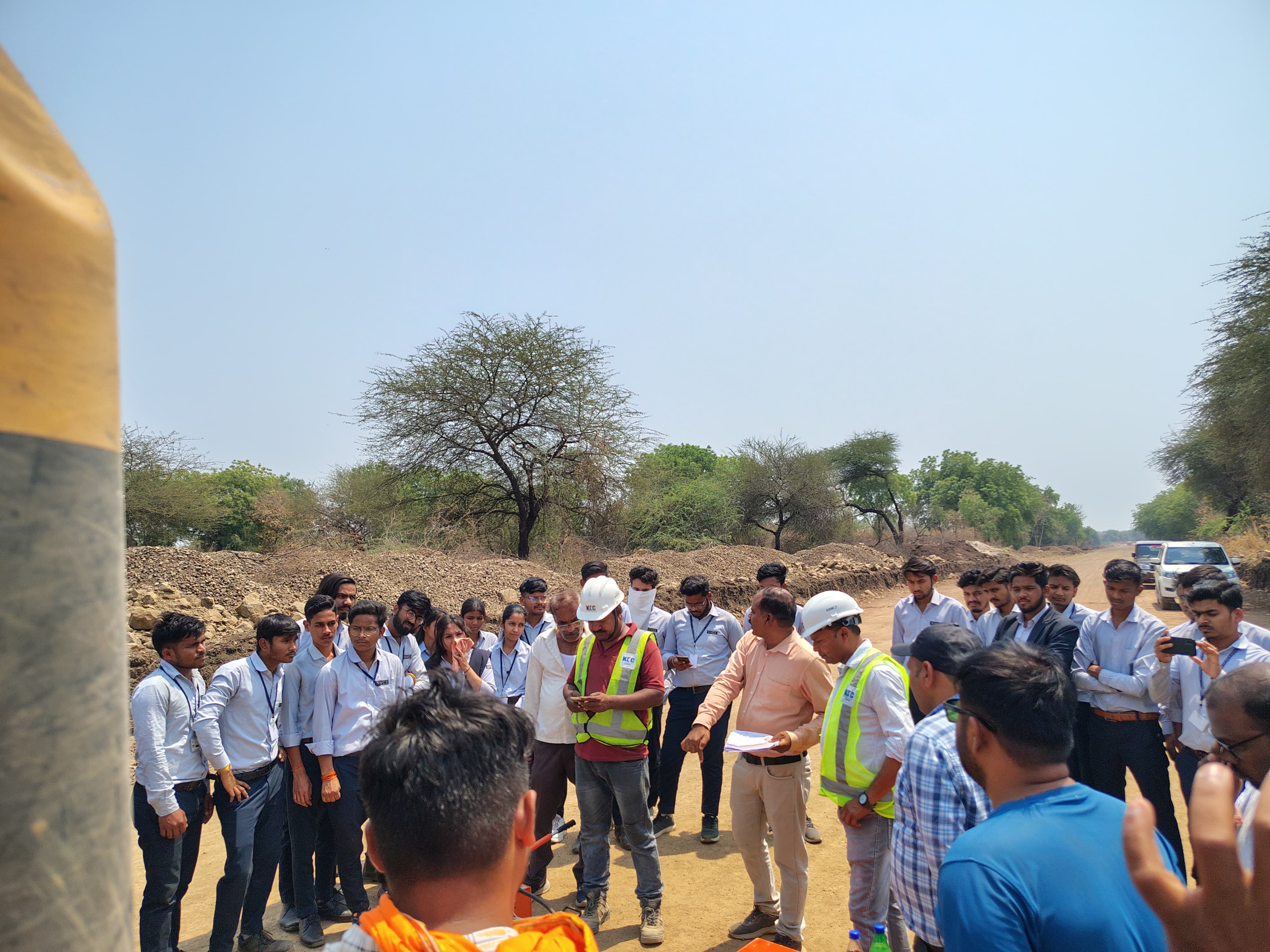 Technical visit to the Barwah - Balwara Muktyara Section